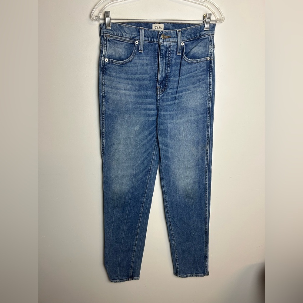 J.Crew Denim Blue Washed‎ Jeans 28X28 High Rise Womens